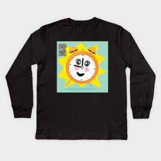 Time Alarm Clock Kids Long Sleeve T-Shirt